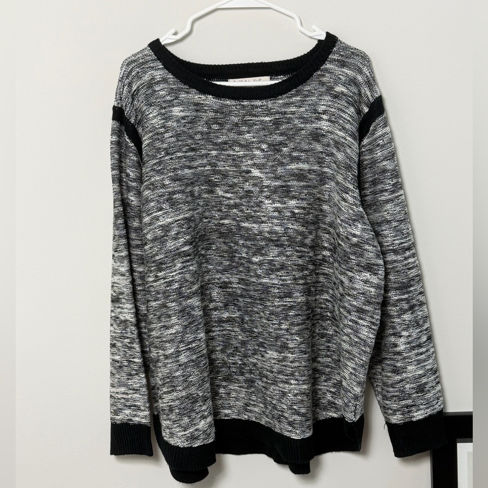 Emaline Woman Marled Knit Pullover Sweater